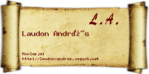 Laudon András névjegykártya