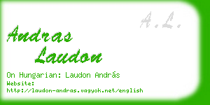 andras laudon business card