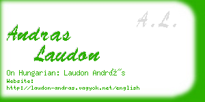 andras laudon business card